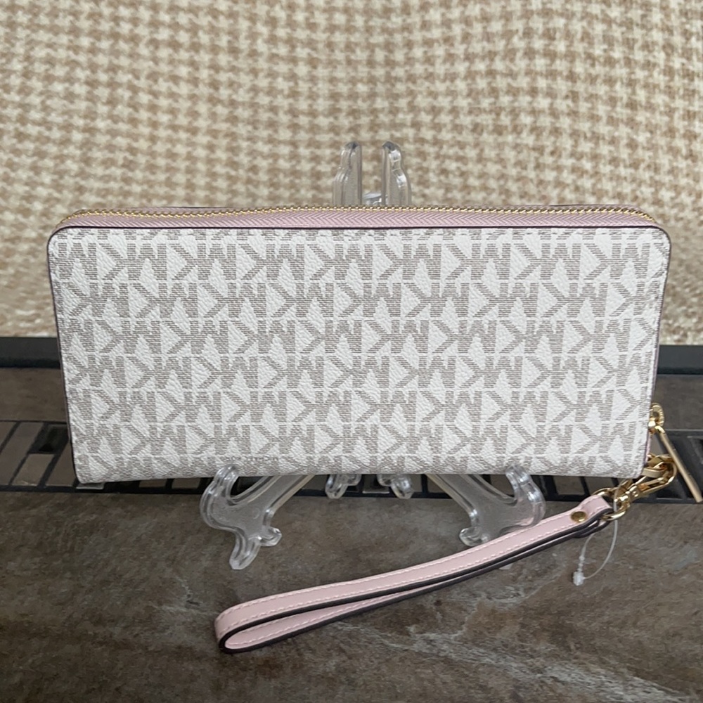 Michael Kors Jet Set Travel Large Travel CONTINENTAL Wallet-Wristlet - Picture 6 of 16